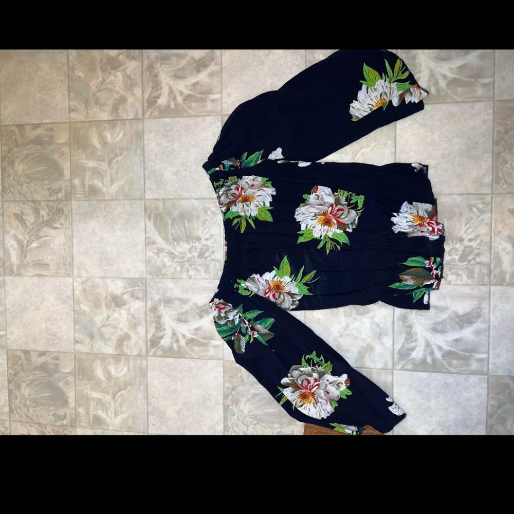 Floral off the shoulder top
